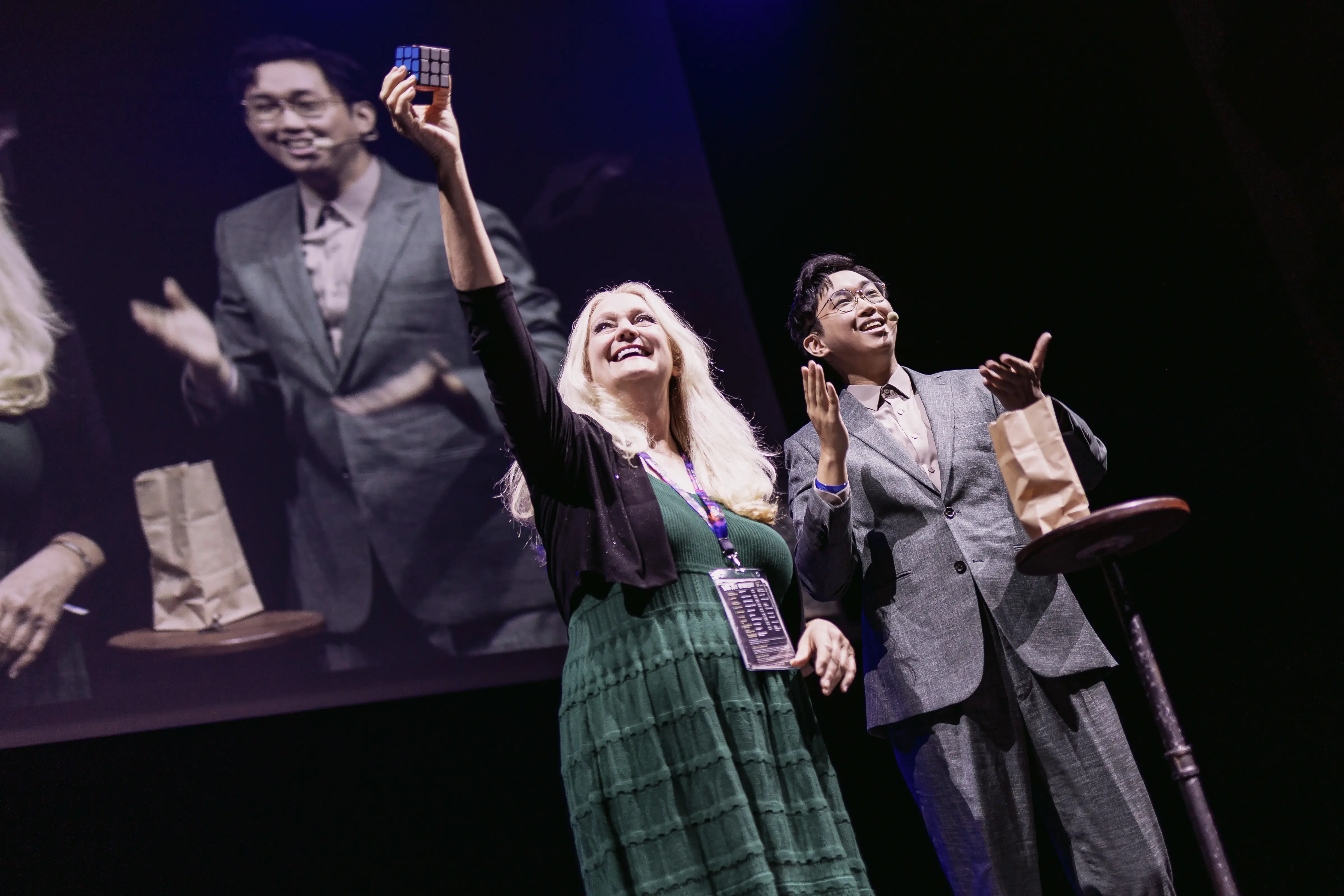 Stage magic projection